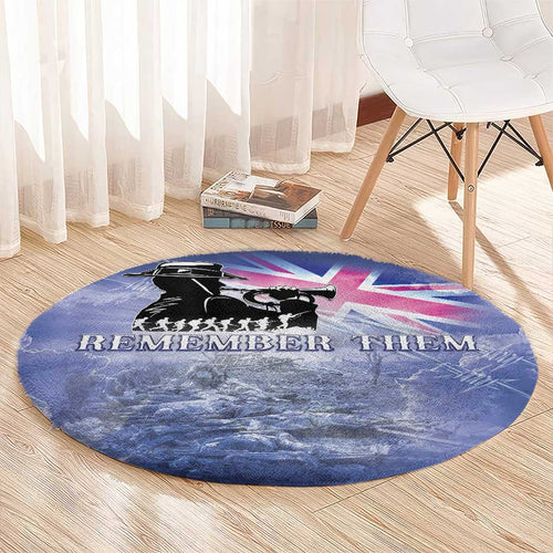 Australia ANZAC Day Round Carpet Battle Of Passchendaele Remember Them