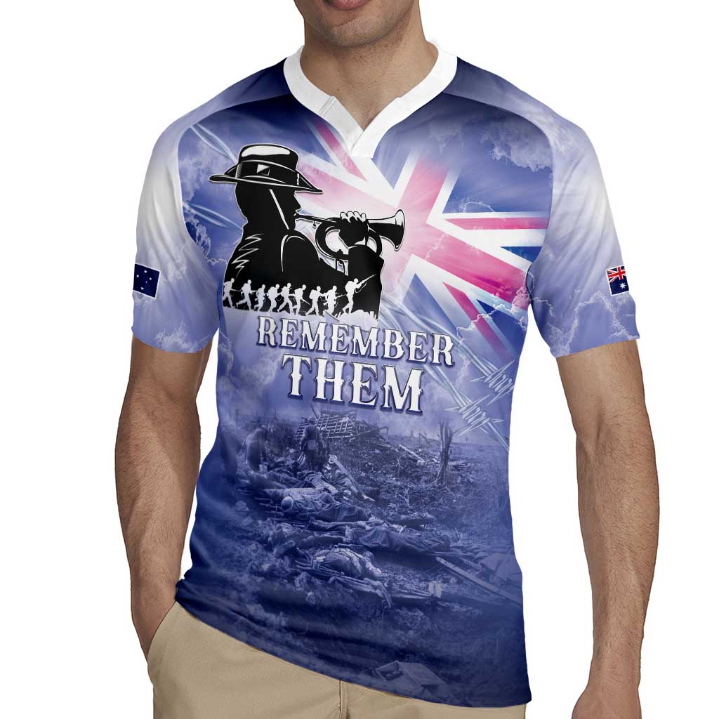 Australia ANZAC Day Rugby Jersey Battle Of Passchendaele Remember Them