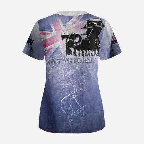 Australia ANZAC Day Scrub Top Battle Of Passchendaele Remember Them