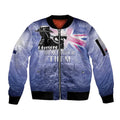 Australia ANZAC Day Sleeve Zip Bomber Jacket Battle Of Passchendaele Remember Them