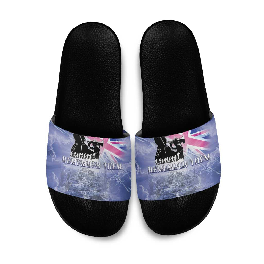 Australia ANZAC Day Slide Sandals Battle Of Passchendaele Remember Them