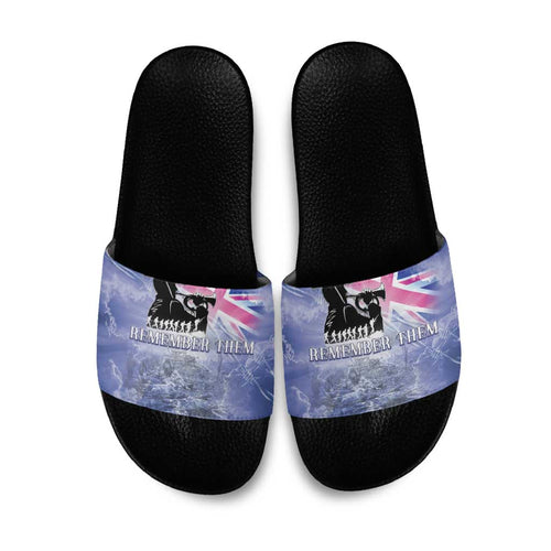 Australia ANZAC Day Slide Sandals Battle Of Passchendaele Remember Them