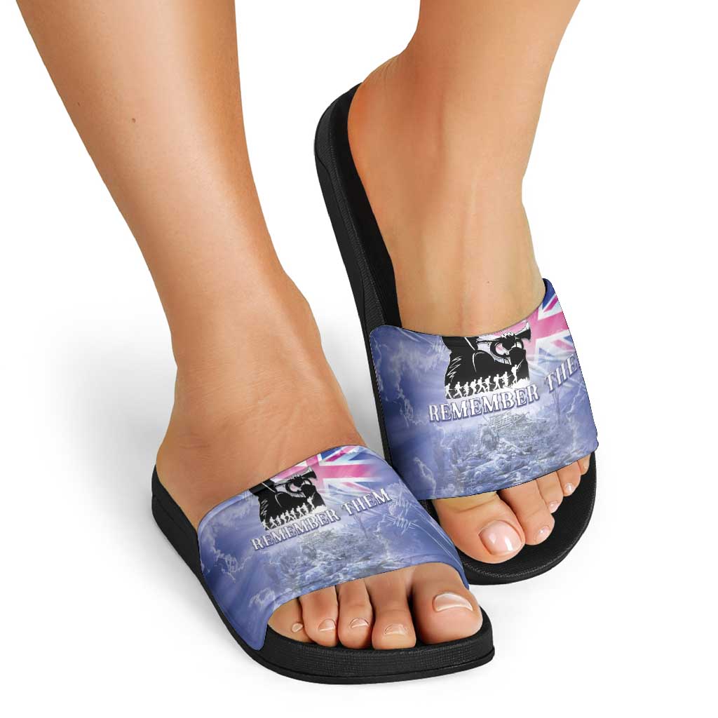 Australia ANZAC Day Slide Sandals Battle Of Passchendaele Remember Them