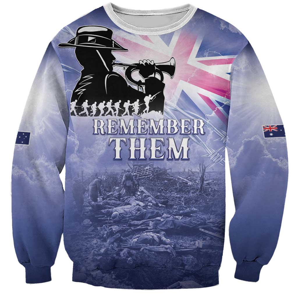 Australia ANZAC Day Sweatshirt Battle Of Passchendaele Remember Them
