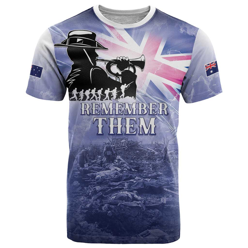 Australia ANZAC Day T Shirt Battle Of Passchendaele Remember Them