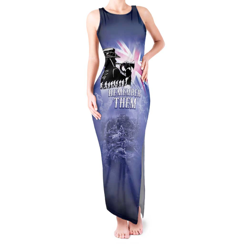 Australia ANZAC Day Tank Maxi Dress Battle Of Passchendaele Remember Them