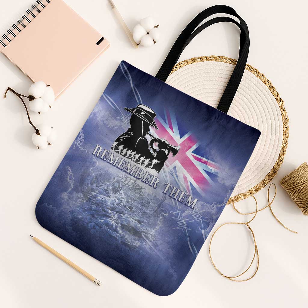 Australia ANZAC Day Tote Bag Battle Of Passchendaele Remember Them