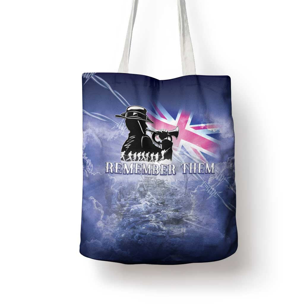 Australia ANZAC Day Tote Bag Battle Of Passchendaele Remember Them