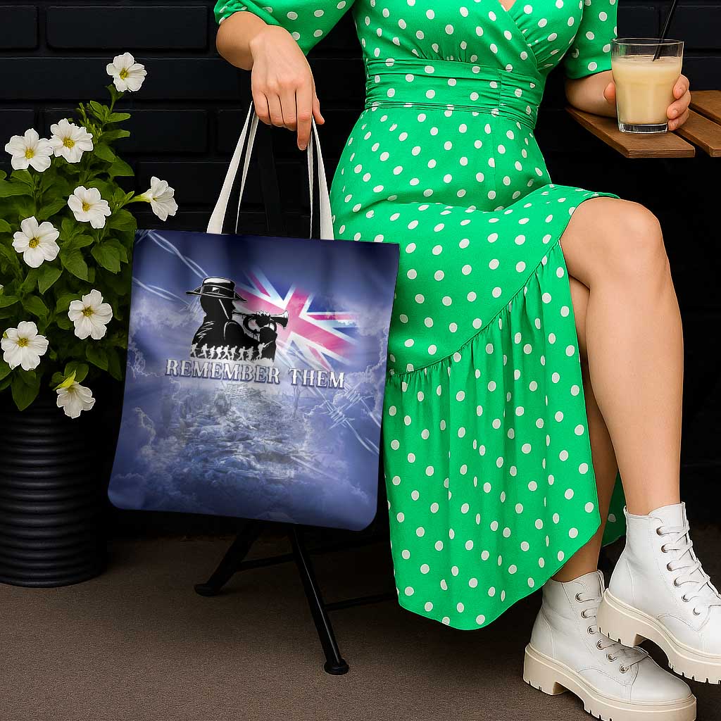 Australia ANZAC Day Tote Bag Battle Of Passchendaele Remember Them
