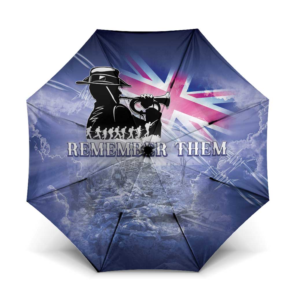 Australia ANZAC Day Umbrella Battle Of Passchendaele Remember Them
