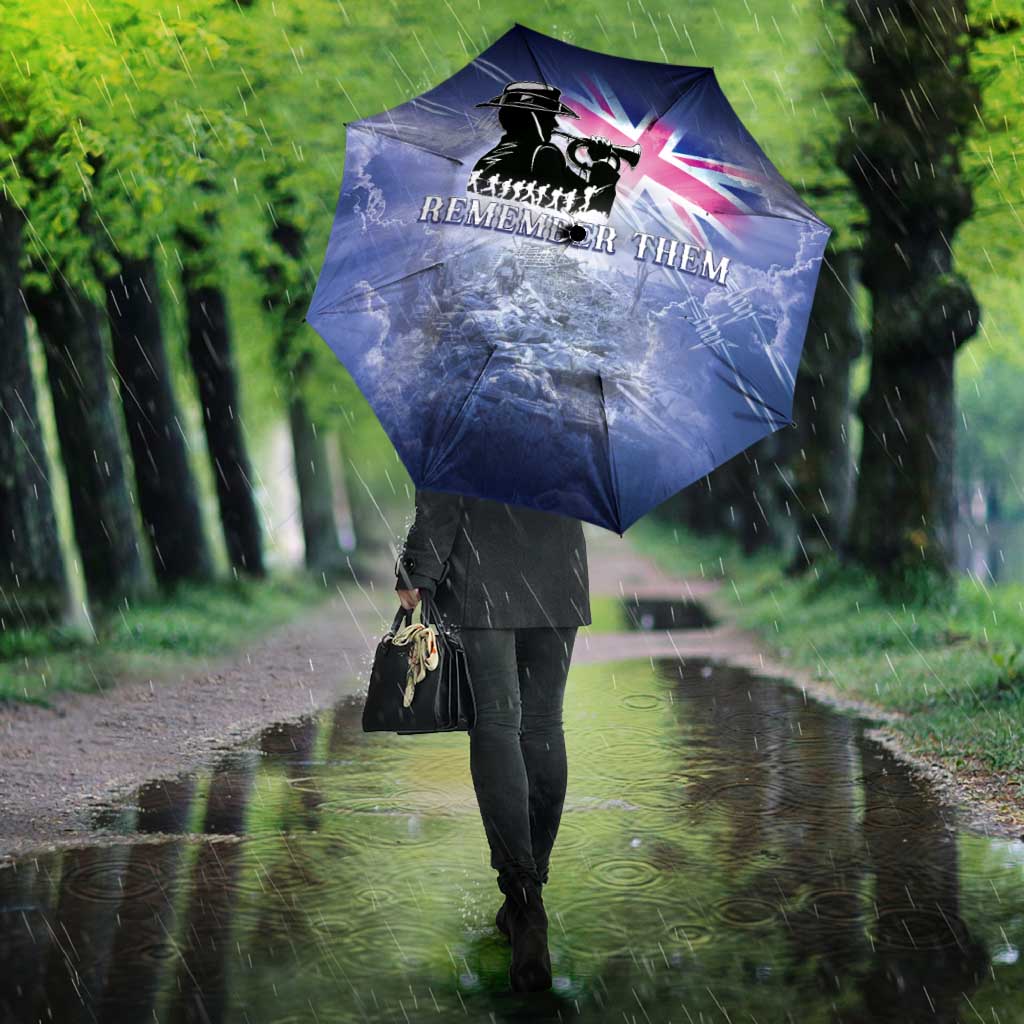 Australia ANZAC Day Umbrella Battle Of Passchendaele Remember Them