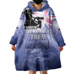 Australia ANZAC Day Wearable Blanket Hoodie Battle Of Passchendaele Remember Them
