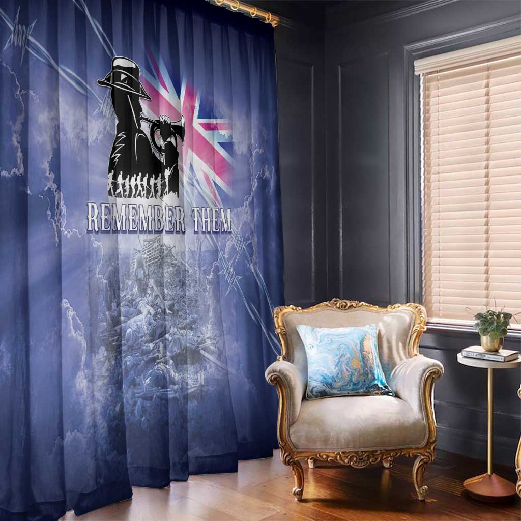 Australia ANZAC Day Window Curtain Battle Of Passchendaele Remember Them