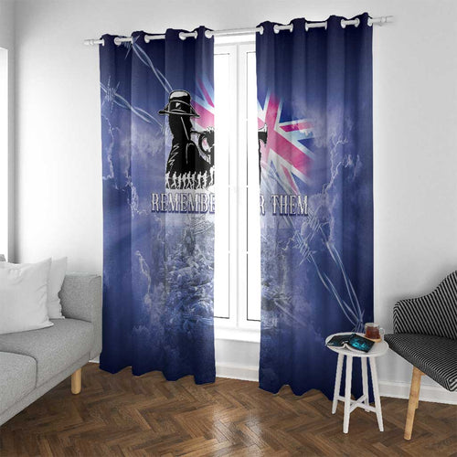 Australia ANZAC Day Window Curtain Battle Of Passchendaele Remember Them