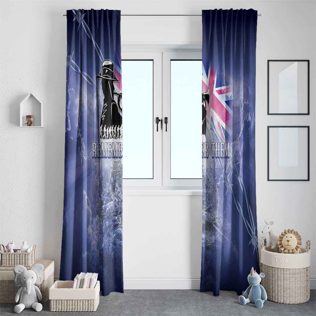 Australia ANZAC Day Window Curtain Battle Of Passchendaele Remember Them