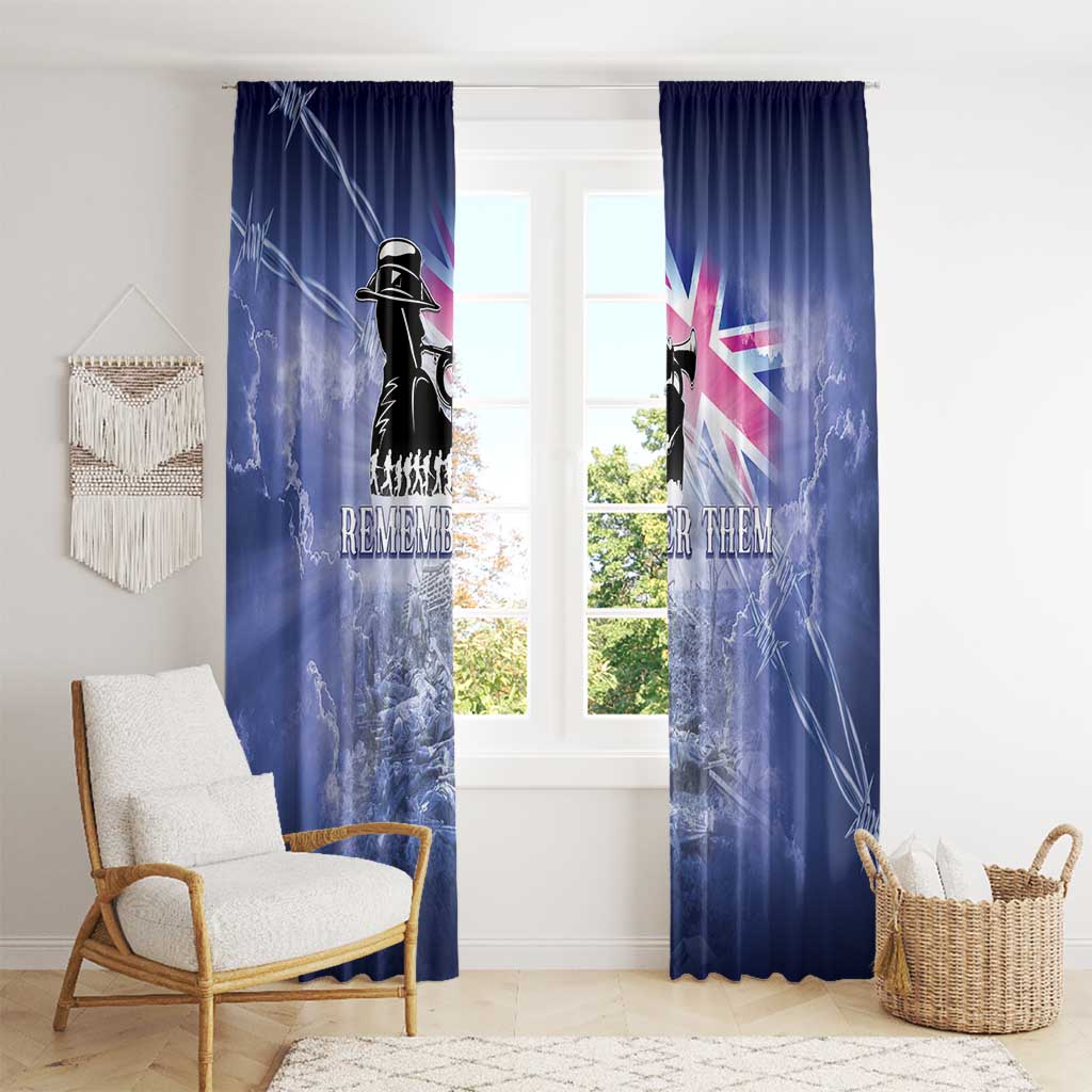 Australia ANZAC Day Window Curtain Battle Of Passchendaele Remember Them
