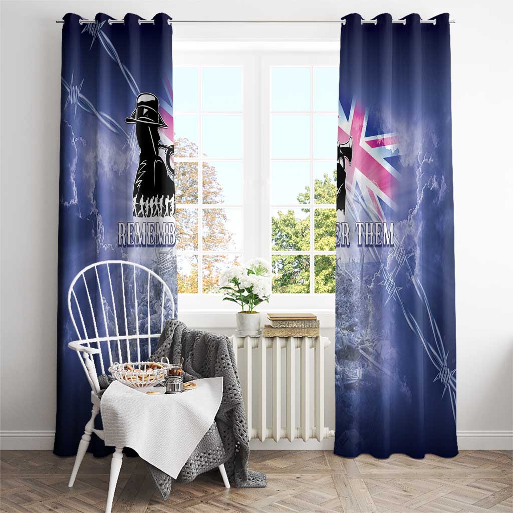 Australia ANZAC Day Window Curtain Battle Of Passchendaele Remember Them