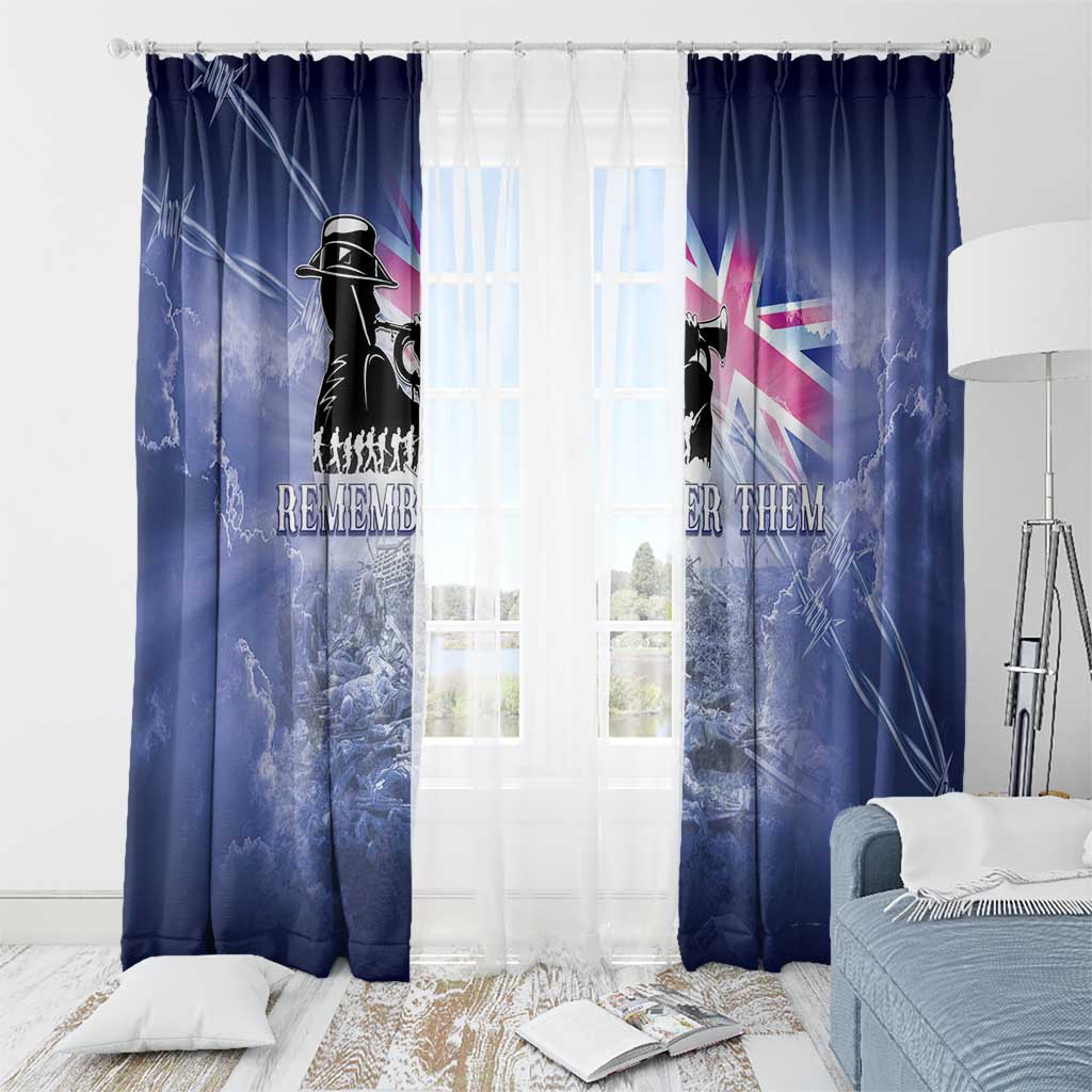 Australia ANZAC Day Window Curtain Battle Of Passchendaele Remember Them