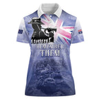 Australia ANZAC Day Women Polo Shirt Battle Of Passchendaele Remember Them