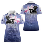 Australia ANZAC Day Women Polo Shirt Battle Of Passchendaele Remember Them
