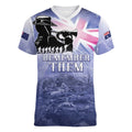 Australia ANZAC Day Women V-Neck T-Shirt Battle Of Passchendaele Remember Them