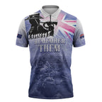 Australia ANZAC Day Zipper Polo Shirt Battle Of Passchendaele Remember Them