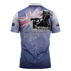 Australia ANZAC Day Zipper Polo Shirt Battle Of Passchendaele Remember Them