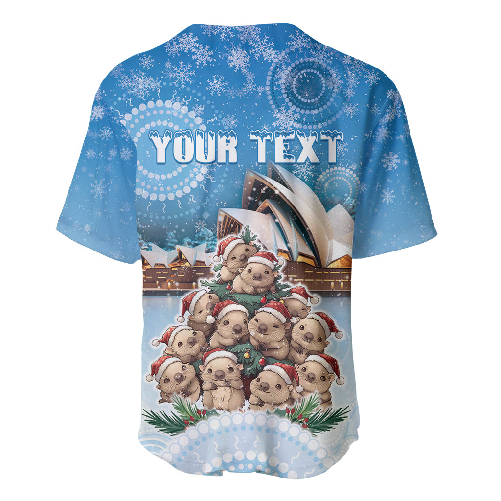 Personalised Australia Yulefest Baseball Jersey Cute Wombat Sydney Opera House