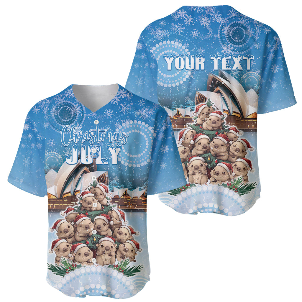 Personalised Australia Yulefest Baseball Jersey Cute Wombat Sydney Opera House