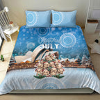 Australia Yulefest Bedding Set Cute Wombat Sydney Opera House