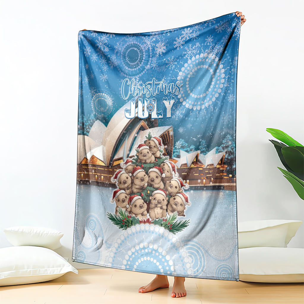 Australia Yulefest Blanket Cute Wombat Sydney Opera House