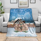 Australia Yulefest Blanket Cute Wombat Sydney Opera House