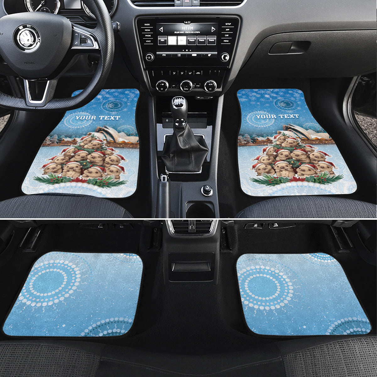 Australia Yulefest Car Mats Cute Wombat Sydney Opera House