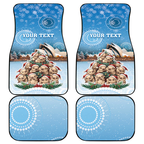 Australia Yulefest Car Mats Cute Wombat Sydney Opera House