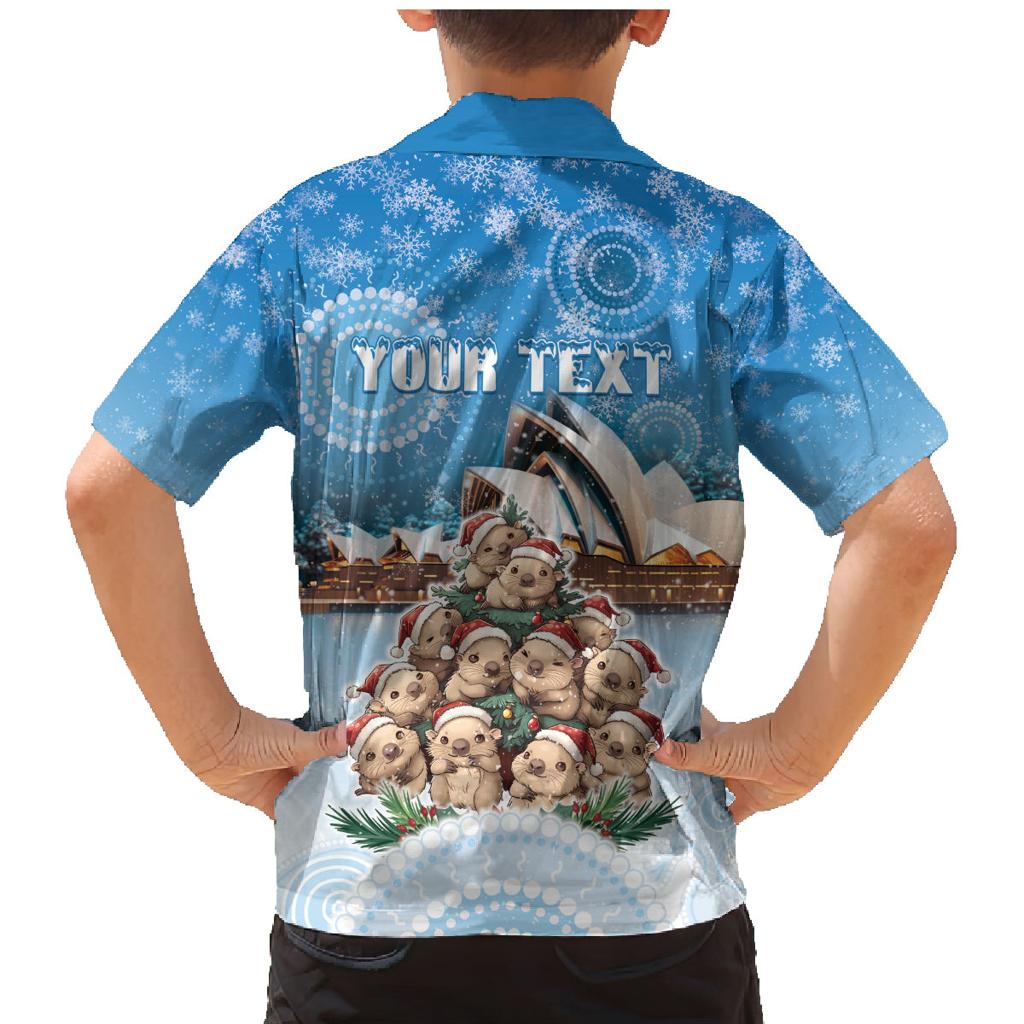 Personalised Australia Yulefest Family Matching Mermaid Dress and Hawaiian Shirt Cute Wombat Sydney Opera House