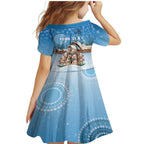 Personalised Australia Yulefest Family Matching Mermaid Dress and Hawaiian Shirt Cute Wombat Sydney Opera House