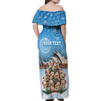 Personalised Australia Yulefest Family Matching Off Shoulder Maxi Dress and Hawaiian Shirt Cute Wombat Sydney Opera House