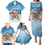 Personalised Australia Yulefest Family Matching Puletasi and Hawaiian Shirt Cute Wombat Sydney Opera House