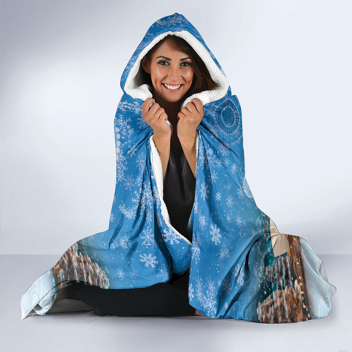 Australia Yulefest Hooded Blanket Cute Wombat Sydney Opera House
