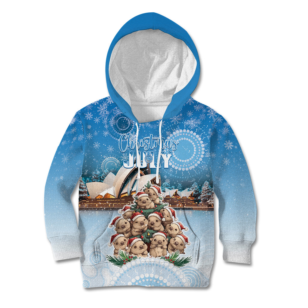Personalised Australia Yulefest Kid Hoodie Cute Wombat Sydney Opera House