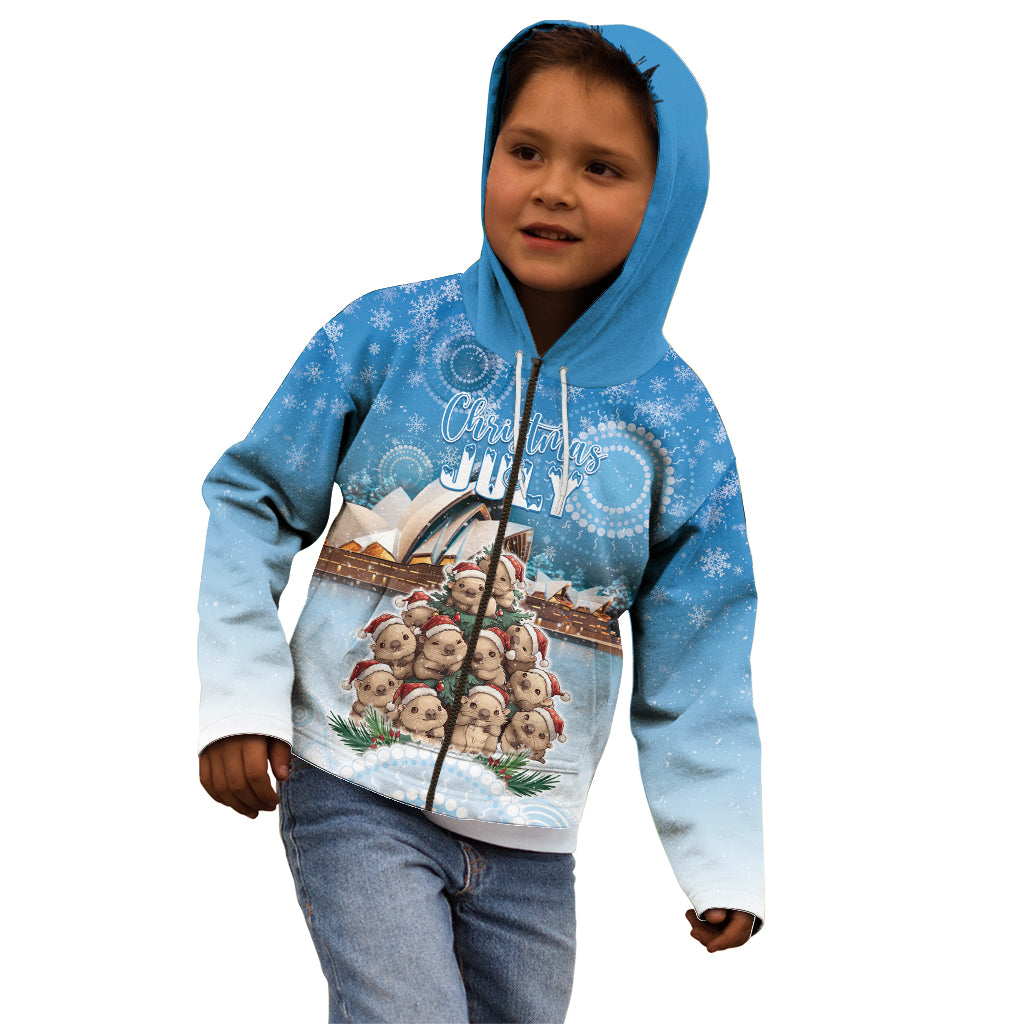 Personalised Australia Yulefest Kid Hoodie Cute Wombat Sydney Opera House