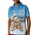 Personalised Australia Yulefest Kid Polo Shirt Cute Wombat Sydney Opera House