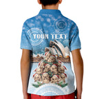 Personalised Australia Yulefest Kid Polo Shirt Cute Wombat Sydney Opera House