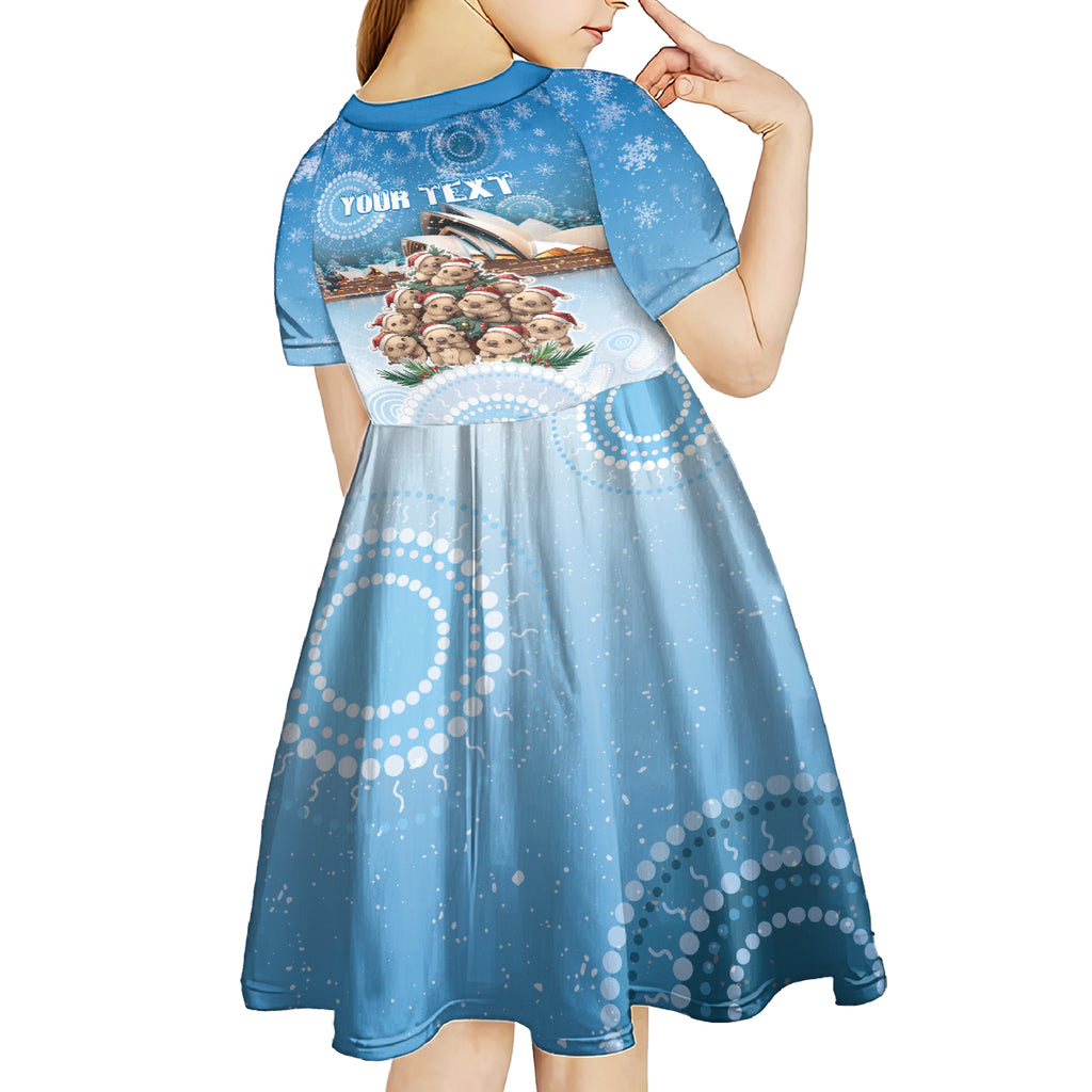 Personalised Australia Yulefest Kid Short Sleeve Dress Cute Wombat Sydney Opera House