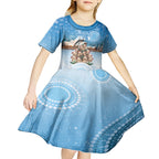 Personalised Australia Yulefest Kid Short Sleeve Dress Cute Wombat Sydney Opera House
