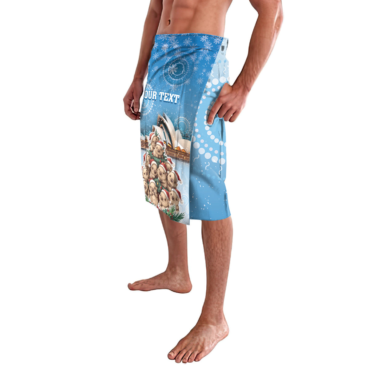Personalised Australia Yulefest Lavalava Cute Wombat Sydney Opera House