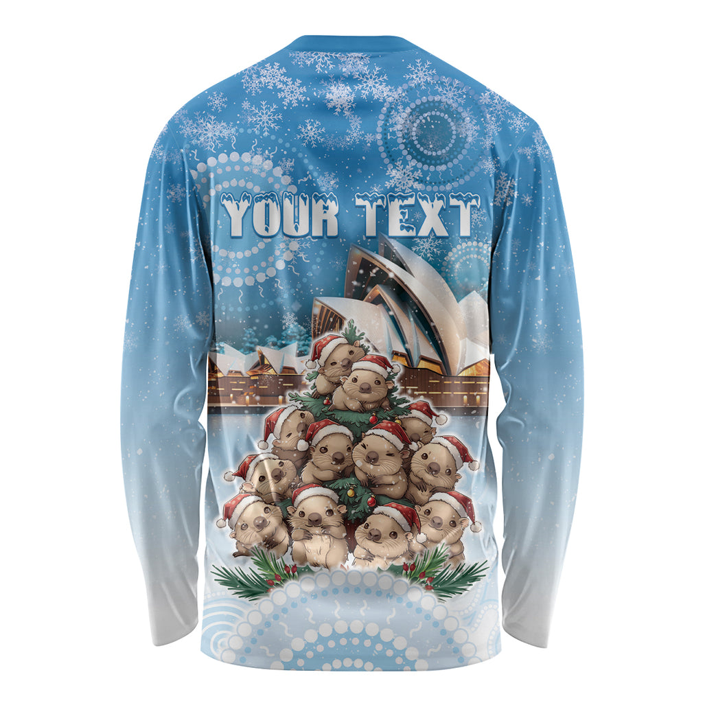 Personalised Australia Yulefest Long Sleeve Shirt Cute Wombat Sydney Opera House
