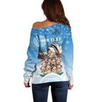 Personalised Australia Yulefest Off Shoulder Sweater Cute Wombat Sydney Opera House
