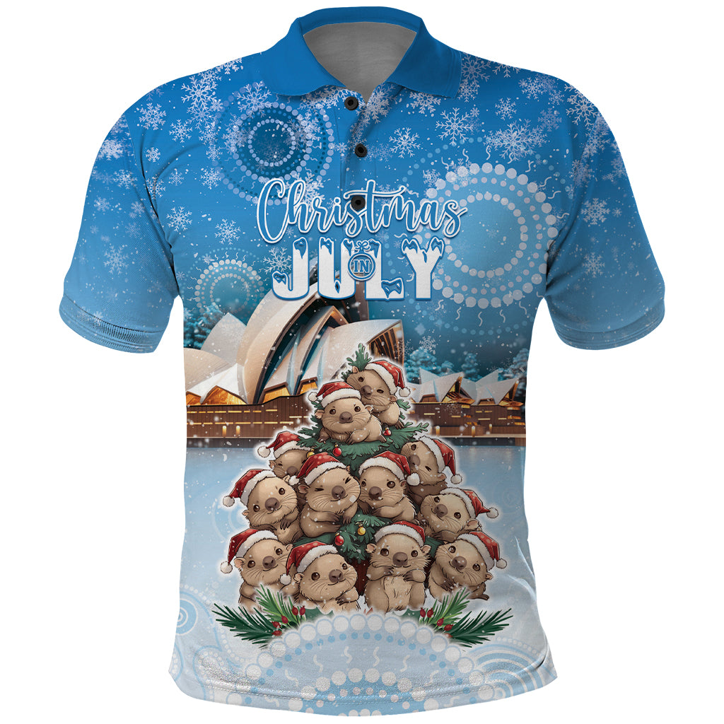 Personalised Australia Yulefest Polo Shirt Cute Wombat Sydney Opera House