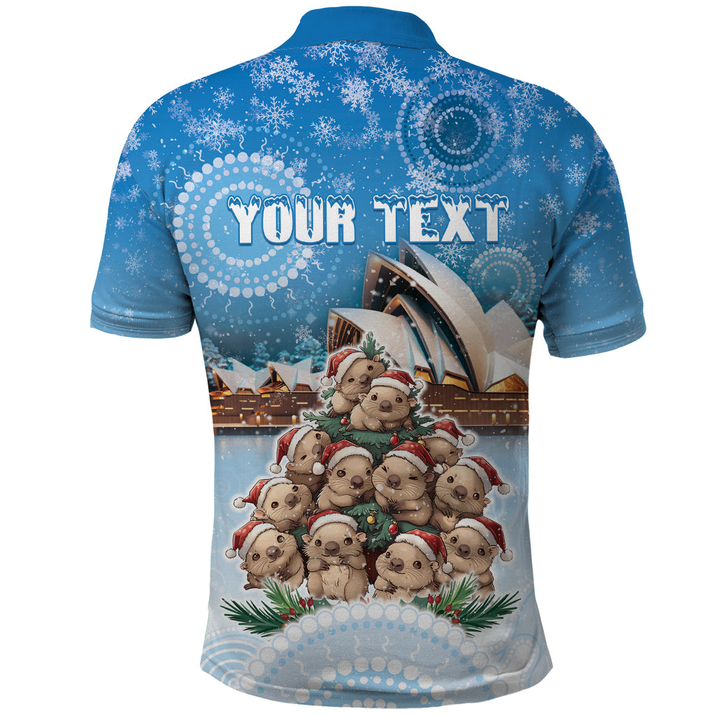 Personalised Australia Yulefest Polo Shirt Cute Wombat Sydney Opera House